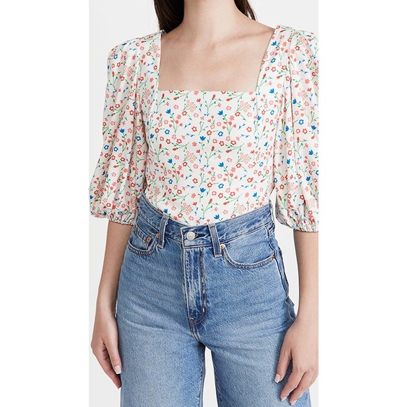 NWT Sokie Collective | Shopbop Cropped Floral Top - Picture 2 of 10